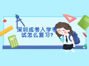 深圳成考入學考試怎么復習