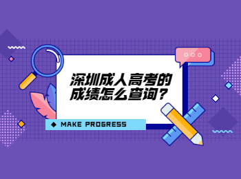 深圳成人高考的成績(jī)?cè)趺床樵?
