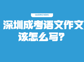 深圳成考語(yǔ)文作文該怎么寫？